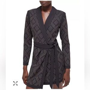 The Kooples black studded mini dress NWT